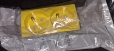 Prises Double SCHNEIDER - Altira Jaune - 2P+T 16A 45° - Réf: ALB4522210