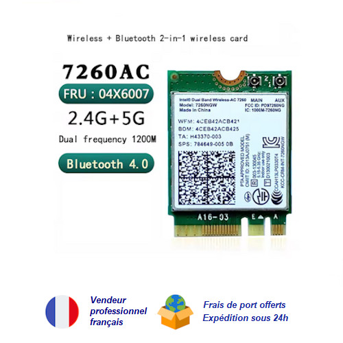 Carte wifi intel 7260ngw - intel,