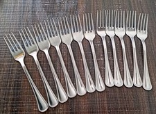 12 Fourchettes À Dessert/Fruit Lady Acier Inox 18/10 Neuf
