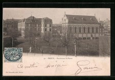 Old postcard Dreux, Pensionnat St-Pierre 