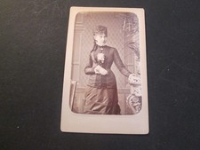 PHOTO CDV woman standing clique WALERY MARSEILLE