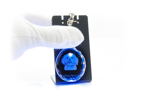 Lhassa apso porte clés rond - porte-clés,