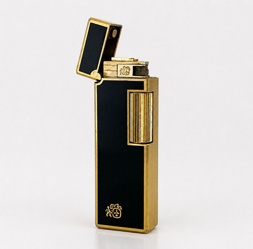 John sterling gas lighter - sterling, gold