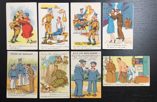Lot cartes postales - lot, 8