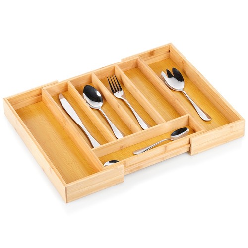 Range couverts bois extensible - bois,