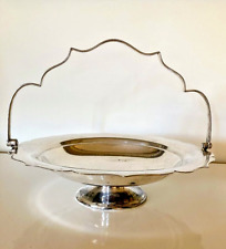 Design Keith Murray plat Art Déco numéroté métal argenté (Mappin & Webb) 1930