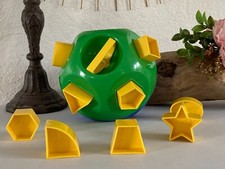 1024⚜️Tupperware Ball Ball Toy 1st Age Shape Sorter Green, Full Blue