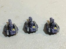 A25227 WARHAMMER 40K EPIC IG IMPERIAL GUARD CLASSIC METAL BOMBARD TANK 3X PAINT