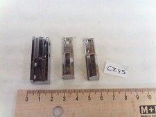 Pair of Chrome Brass Cylindrical Handguard Hinges H: 40mm (CZ45)