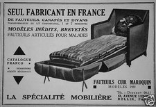 ADVERTISEMENT 1930 THE FURNITURE SPECIALTY ONLY MANUFACTURER ARMCHAIRS MOROCCO LEATHER