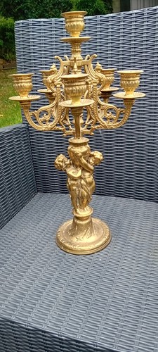 Chandelier bougeoir bronze - bougeoir,