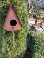 Mangeoire en rouille noble Vögli à la tige nichoir à oiseaux mangeoire à oise...