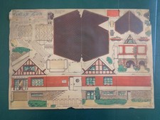 Houses TEM Cottage Floral Model Paper Cutting Board Home