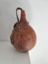 African Art Calabash Antique Decorative African Gourd