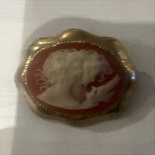 Broche camée femme profil