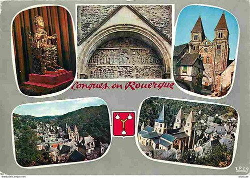 Postcard conques en - 12,