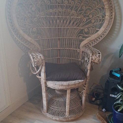 Fauteuil bergère rotin - fauteuil,