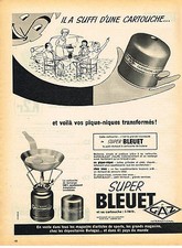 1959 ADVERTISING ADVERTISING 124 SUPER BLUE Gas Refill Cartridge