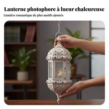 Bougeoir en fer, lanterne en