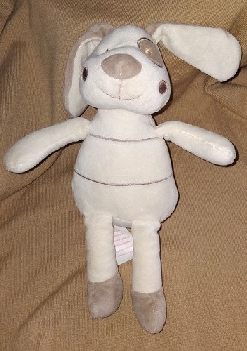 Doudou peluche chien vert - peluche,