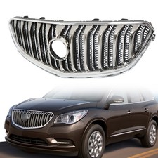 For Buick Enclave Brand Chrome Black Front Upper Grill Grille 2013-2017