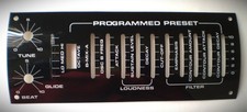 Genuine Preset Panel Overlay 4 Original Moog Taurus Pedal Synthesizer Model 205A