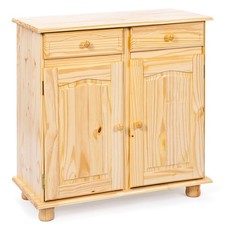 Bahut Bois 2 Portes 2 Tiroirs