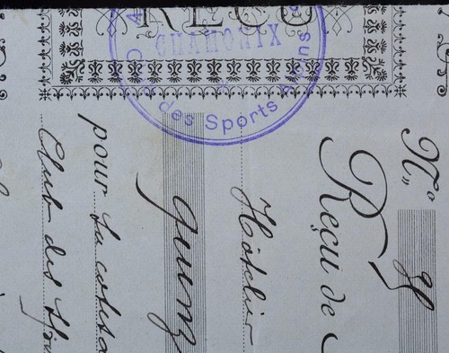 Chamonix 1904 billet - 1904, 15f