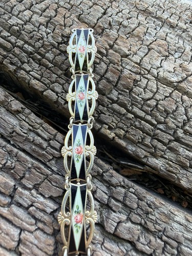 Bracelet émail argent