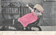 CP PETITE FILLE CHAPEAU PLUMES