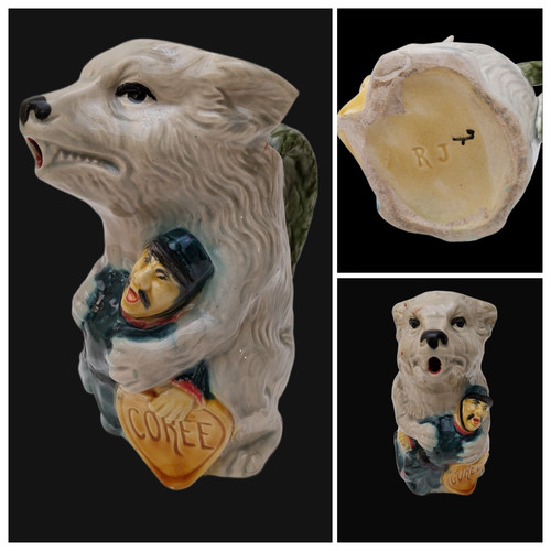 Pichet barbotine ours corée - ours,
