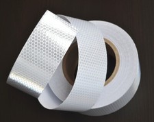 Blanc 25m Réfléchissant Sécurité Bande Haute Visibilité Camion Remorque Bus Auto