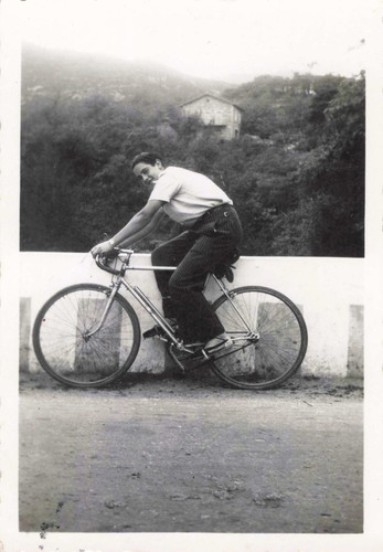 Old photograph young man - old,