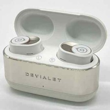 Écouteurs sans fil Bluetooth Devialet Gemini II blanc emblématique d'occasion...