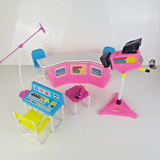Mattel Barbie Studio De Télévision Vintage Années 1980s Caméra Micro Régie T.V.
