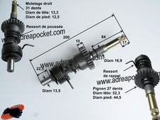 Axe de kick complet Moteur Lifan 140/ 150cc Dirt Bike