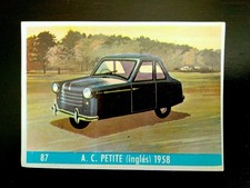 1961 British microcar AC Petite Card #87 | Vintage Auto al Día Car | Bruguera