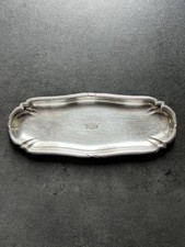 Ancien petit plateau argent massif art deco RISLER vintage