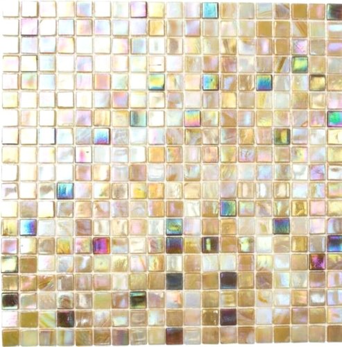 Mosaïque verre sable brique - mosaïque,