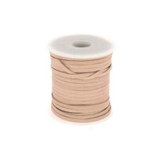 Lacet en cuir Plat - NATUREL