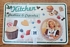 Kitchen Metal Box - Pastries & Cupcakes/Kitchen Storage/Vintage Decor