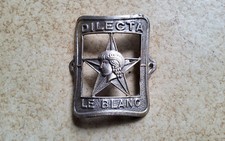 ANTIQUE BICYCLE PLATE "DILECTA LE BLANC" OLD BICK BICYCLE 
