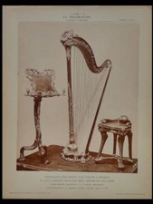 PLEYEL - HARPE, PUPITRE ET