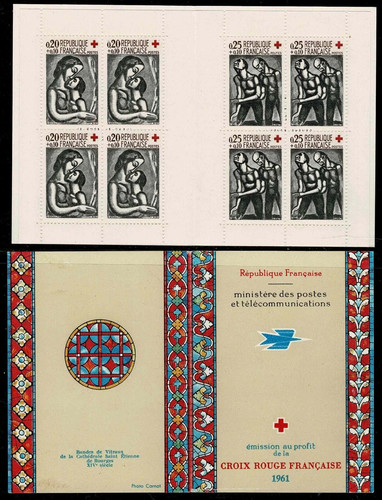 Carnet croix rouge 1961 neufs - carnet,