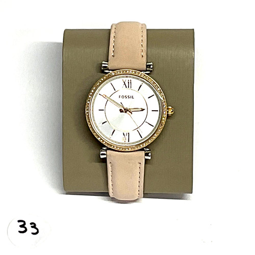 Montre fossil bracelet cuir - montre,