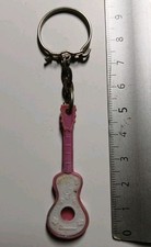 Antique Plastic Guitar Musical Instrument Keychain
