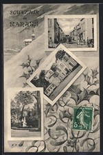 CPA Marans, Souvenir avec