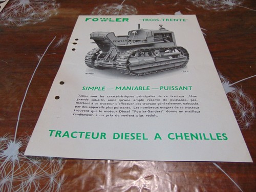 Prospectus brochure tracteurs - prospectus,