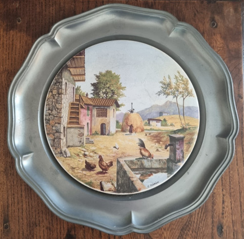 Assiette murale italienne - assiette,