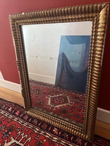 Miroir ancien bois stuc - en,